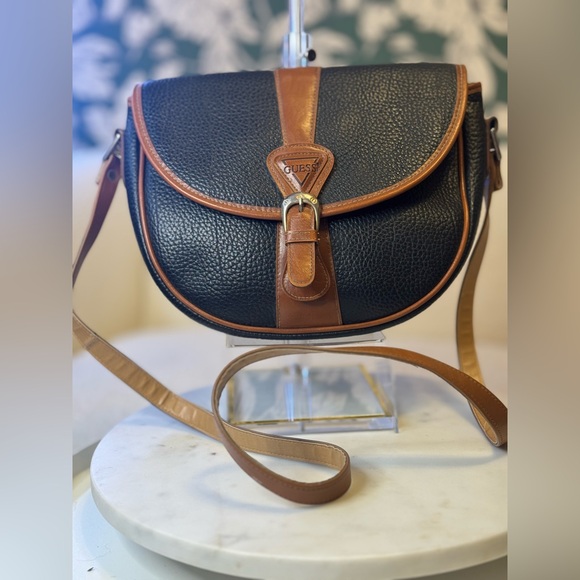 Guess Handbags - 🤑Guess Black and Tan Crossbody Bag